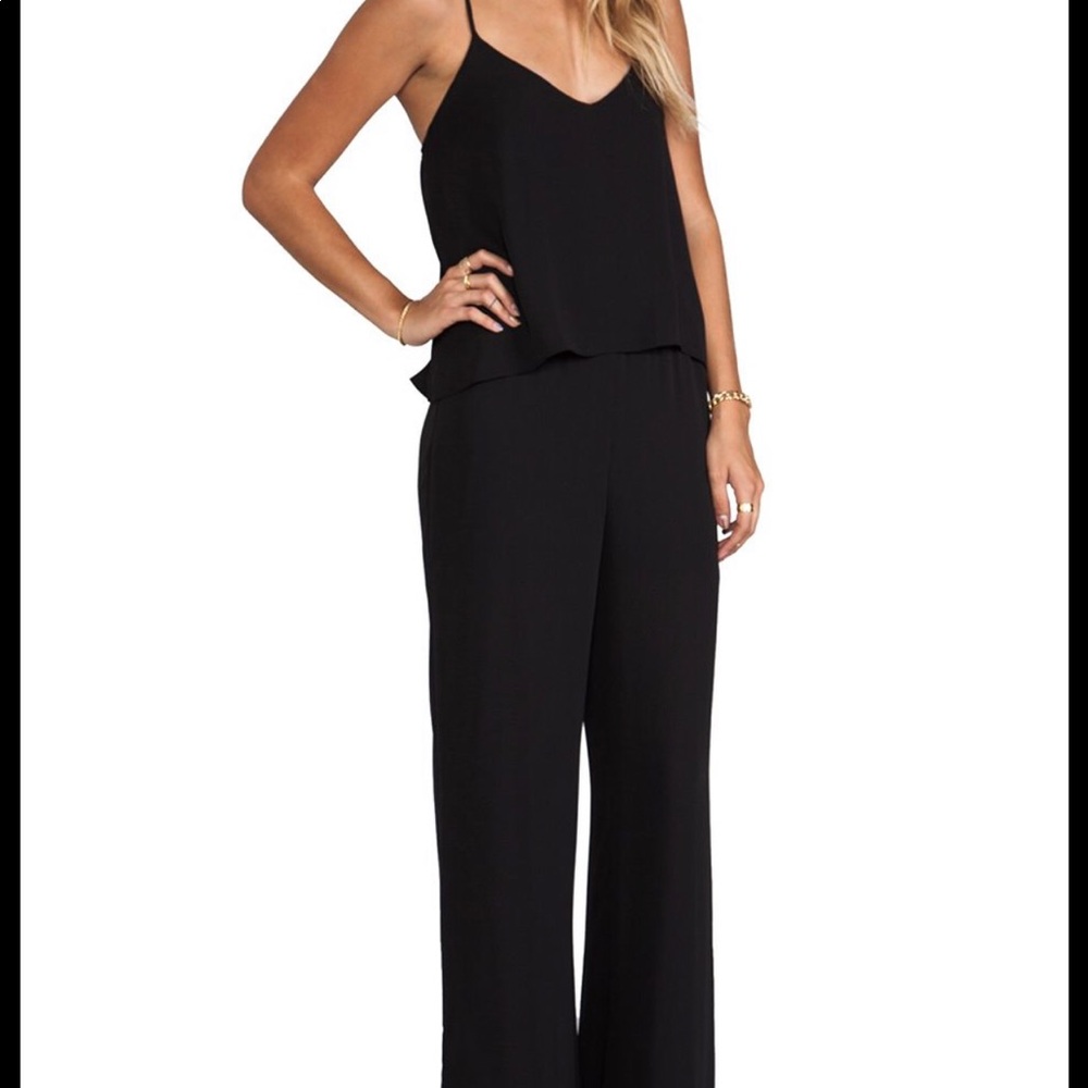 Black Silk Jumpsuit